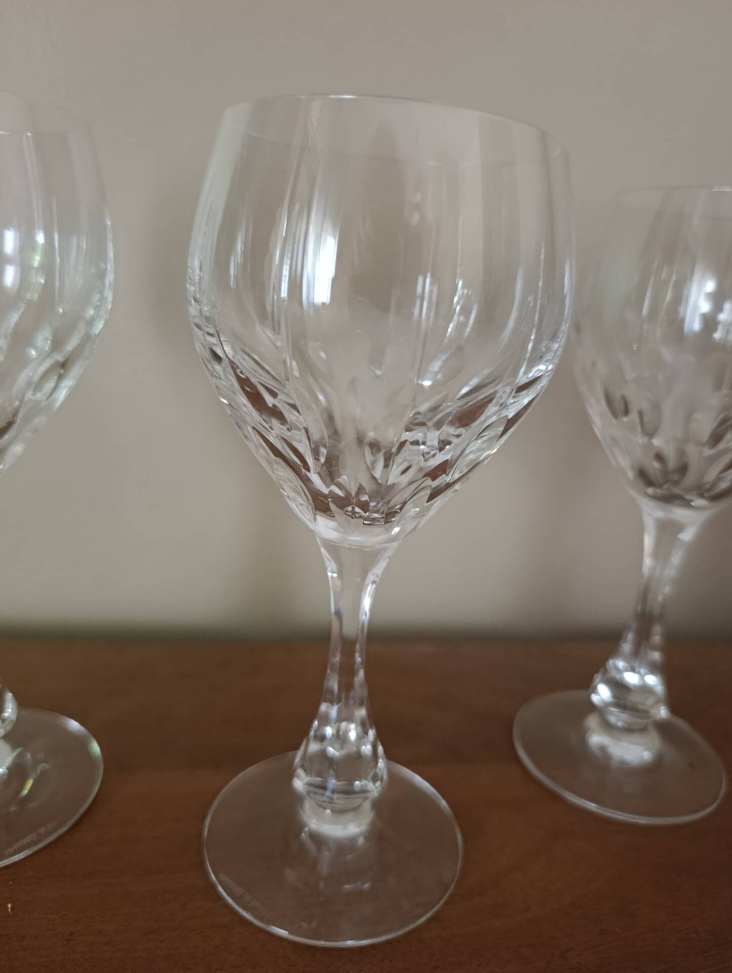 3 crystal stem glasses | Lorraine craftsmanship