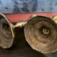 Pair of antique candlesticks - gilded bronze 18th century