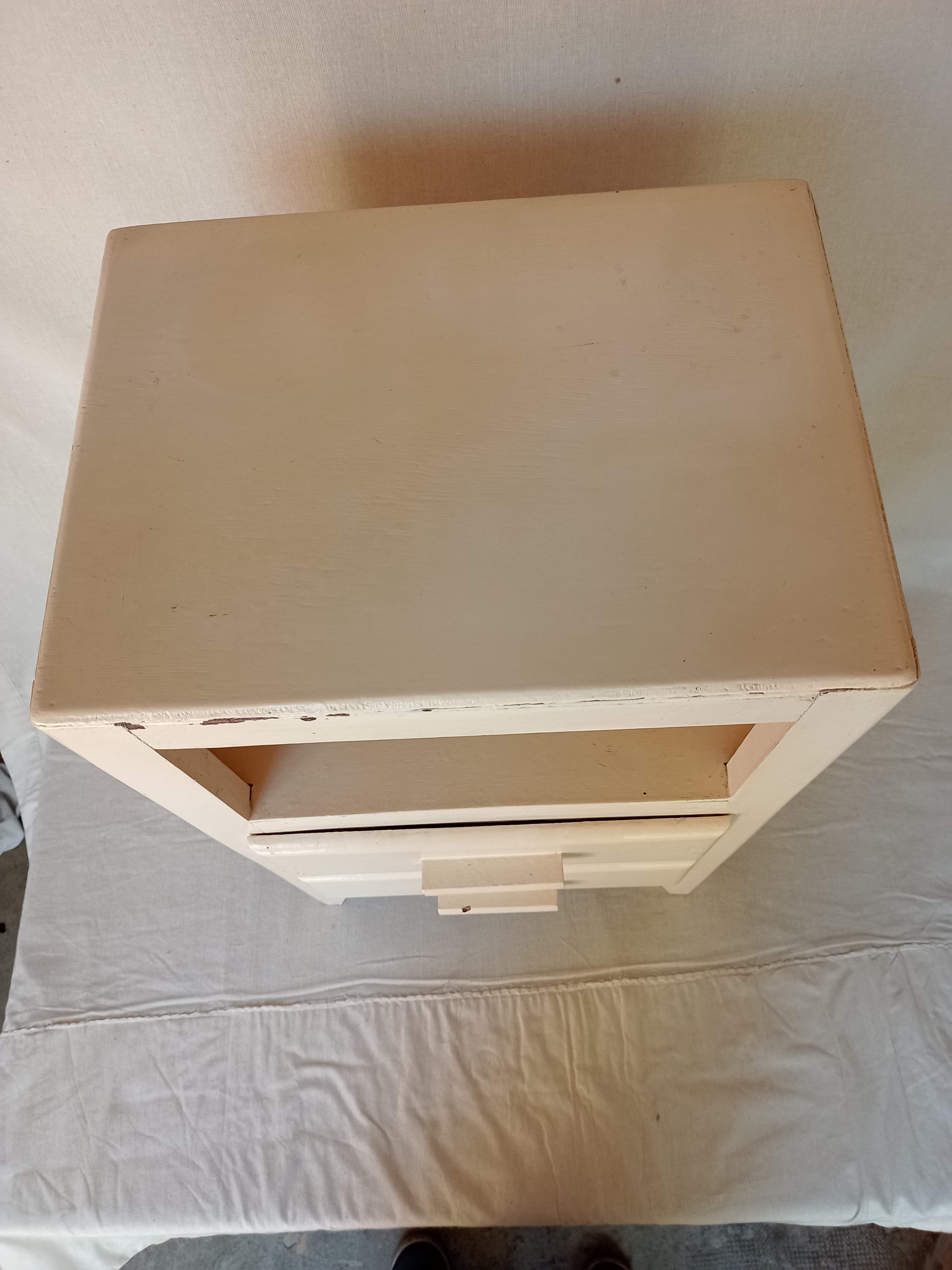Old storage cabinet with two drawers