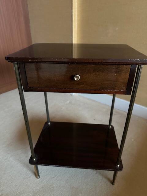 Paire de table de chevet acajou