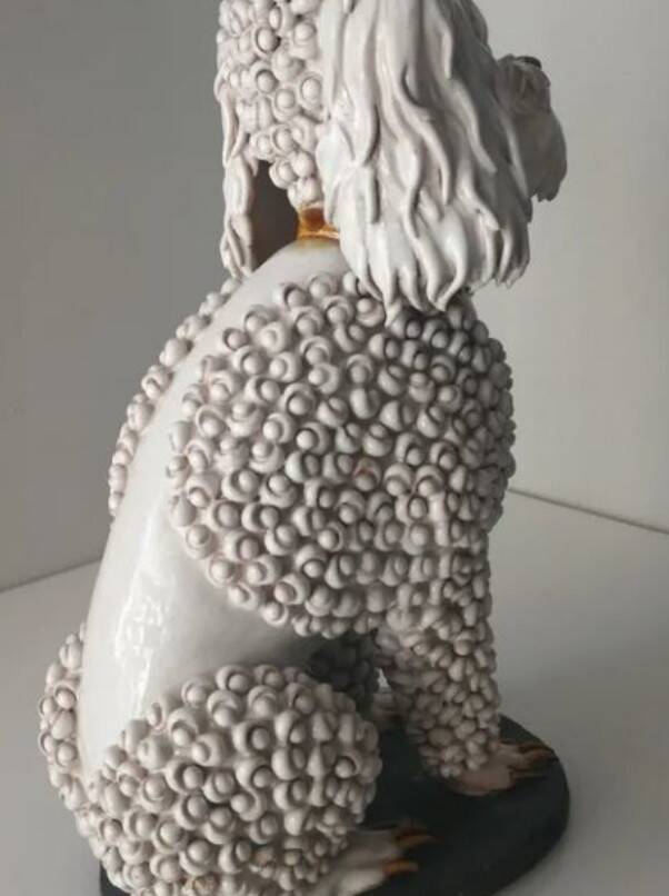 Sealed Dog Animal Glazed Ceramic Sculpture