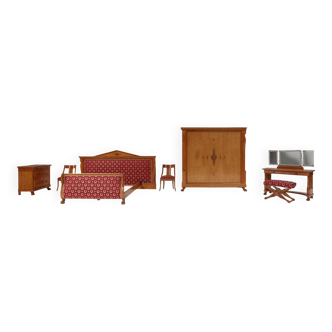 Napoleon Style Bedroom Set from De Coene, Set of 4