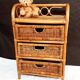 Meuble en rotin vintage