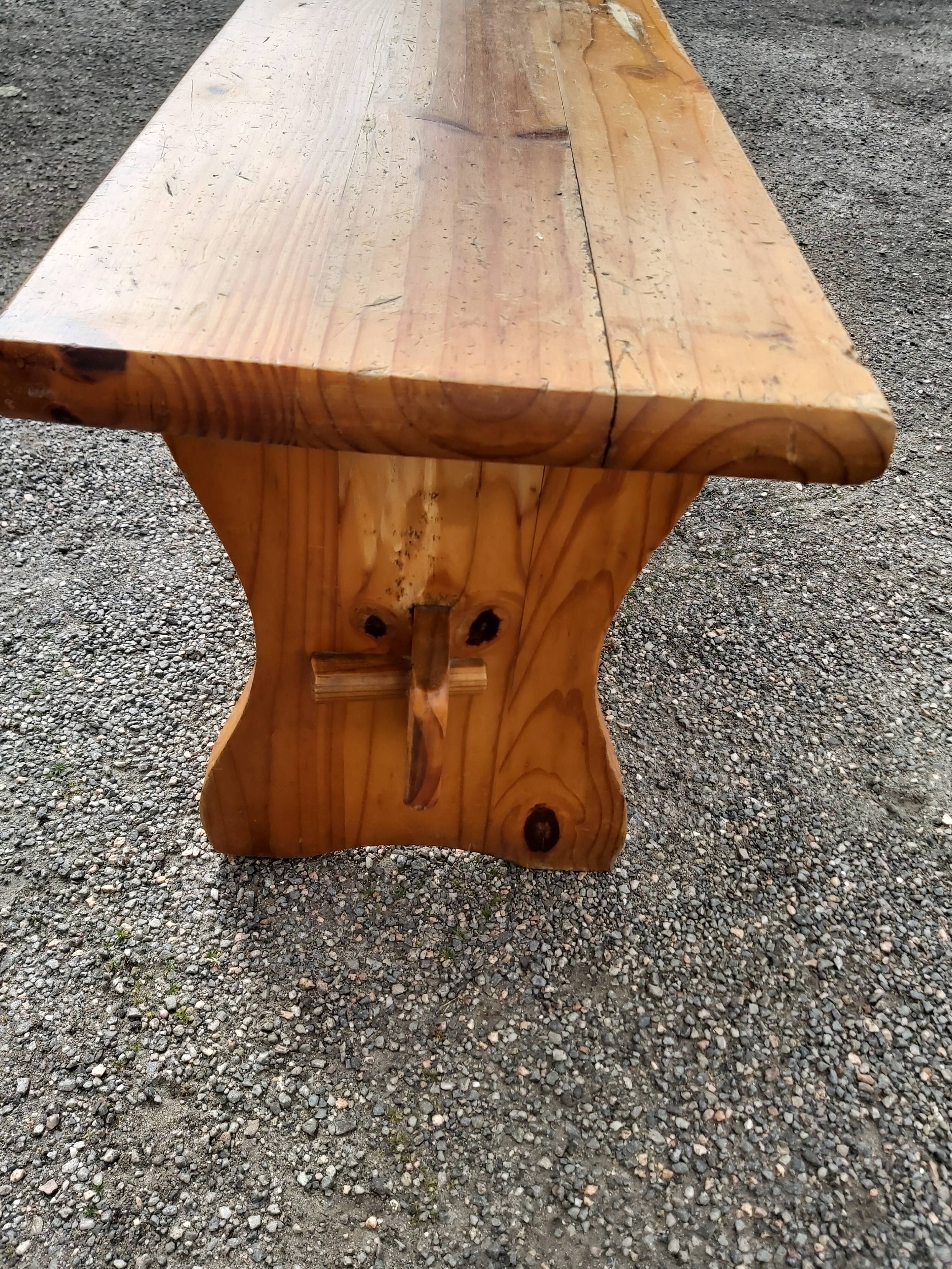 112 cm pine bench
