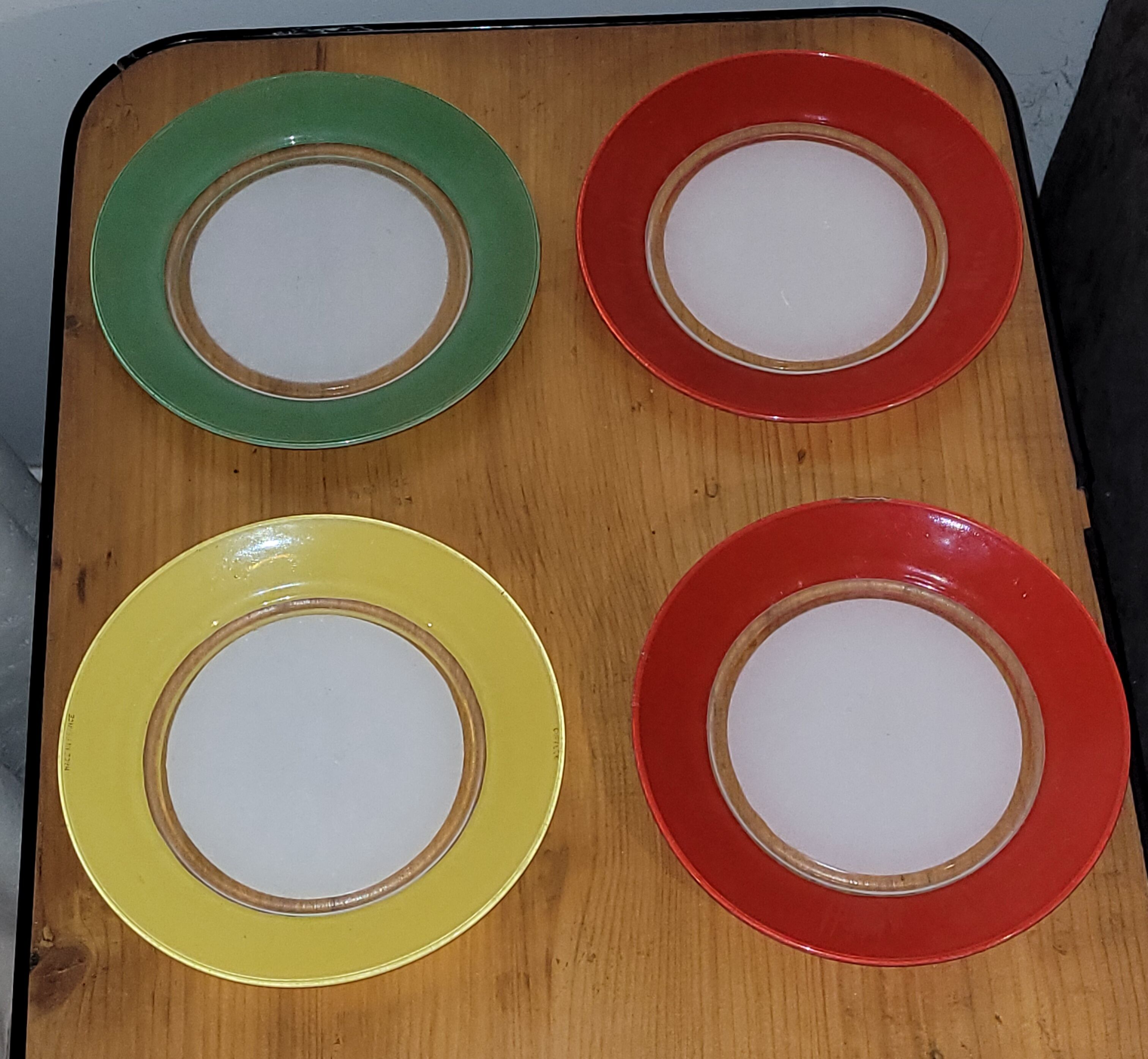 Lot service duralex couleur - vintage