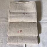Pair of small hemp farm tablecloths