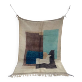 Tapis berbère en laine pure fait main taille 2/3 m