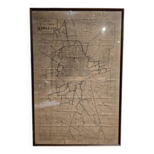 Carte ancienne Orléans