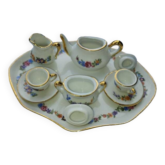 Miniature porcelain tea service