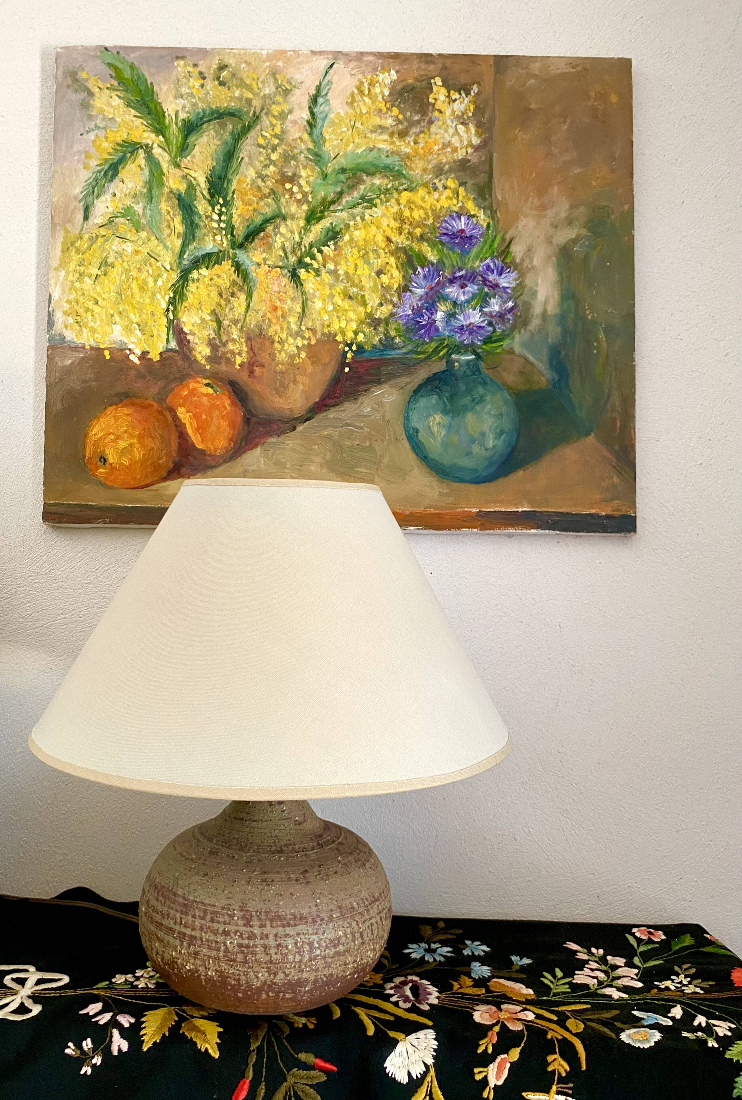 Oil on canvas still life "The Mimosa"