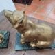 Paire de serre livres ours en régule,  22cms de H