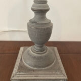 Vintage wood and metal lamp 1980.