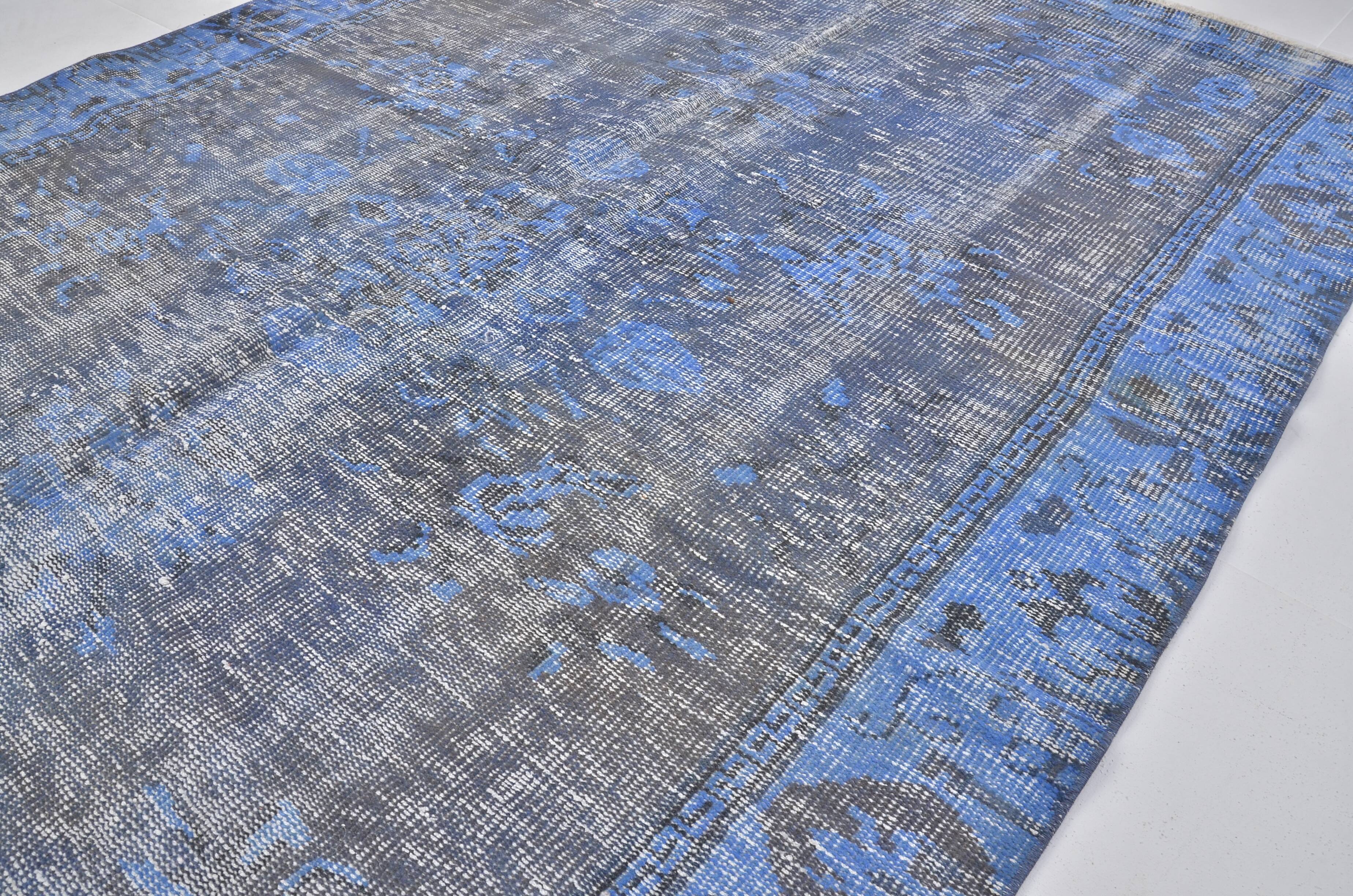 Blue Handknotted Anatolian Oushak Carpet sku 2230