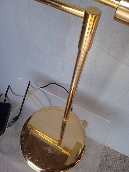 Vintage design brass reading desk lamp ep 1970