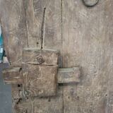 Old door in moroccan wood
