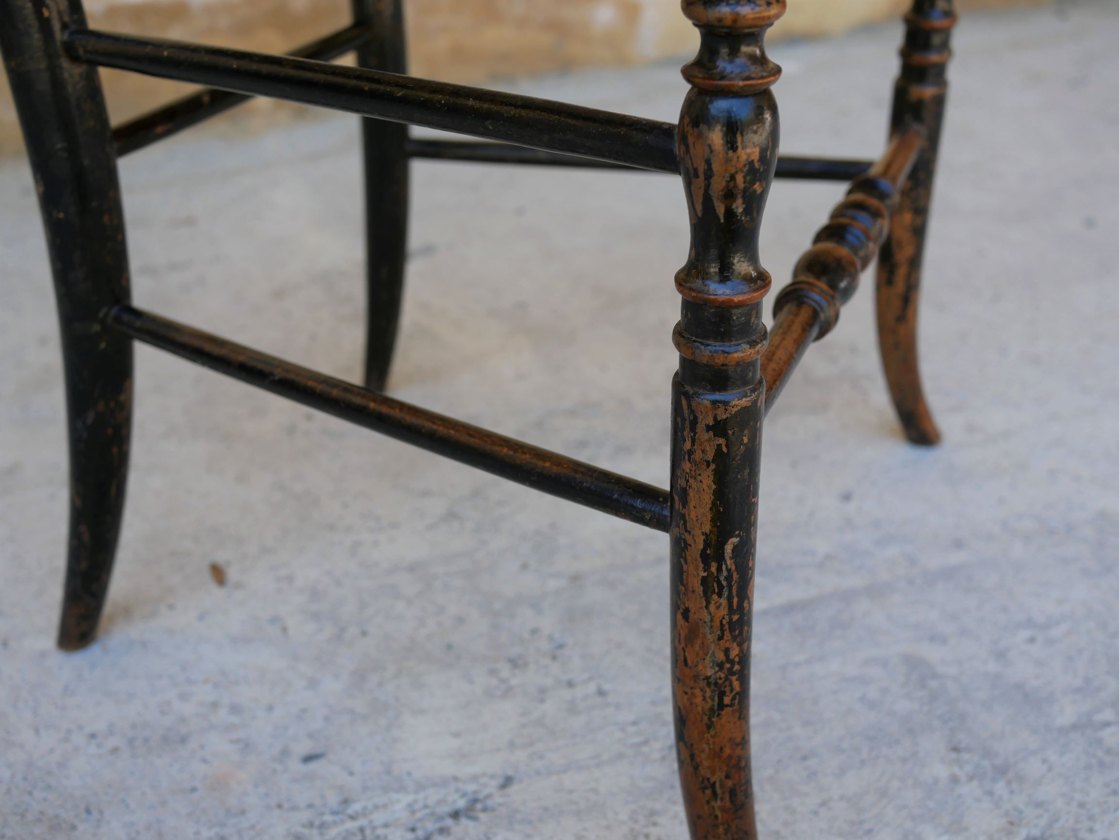 Napoleon III Chair in wood and cannage, twenties