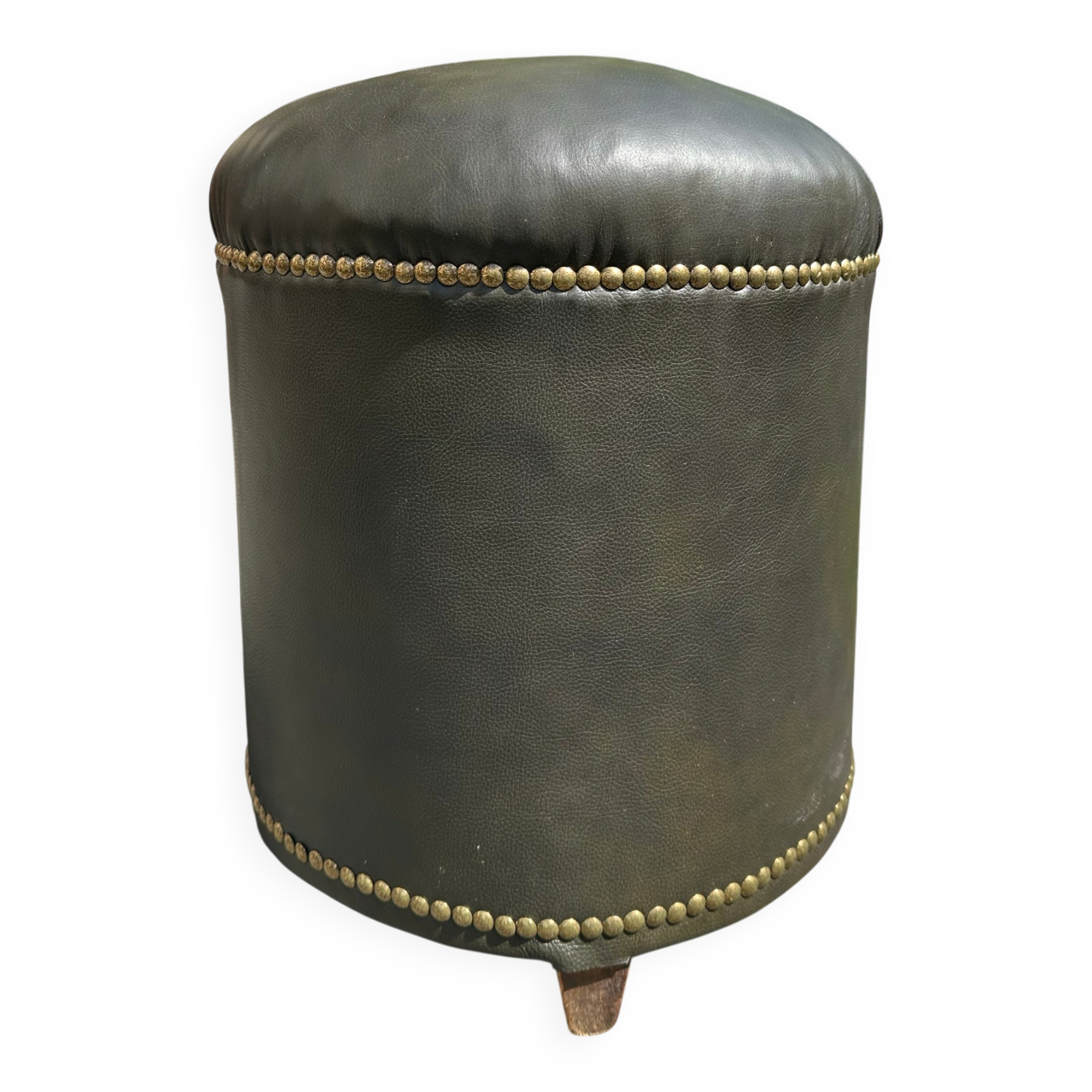 Chesterfield Pouf Stool – Restored 1920 Frame