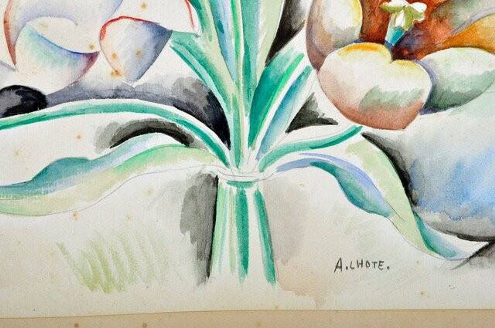 André Lhote watercolor on paper circa 1930