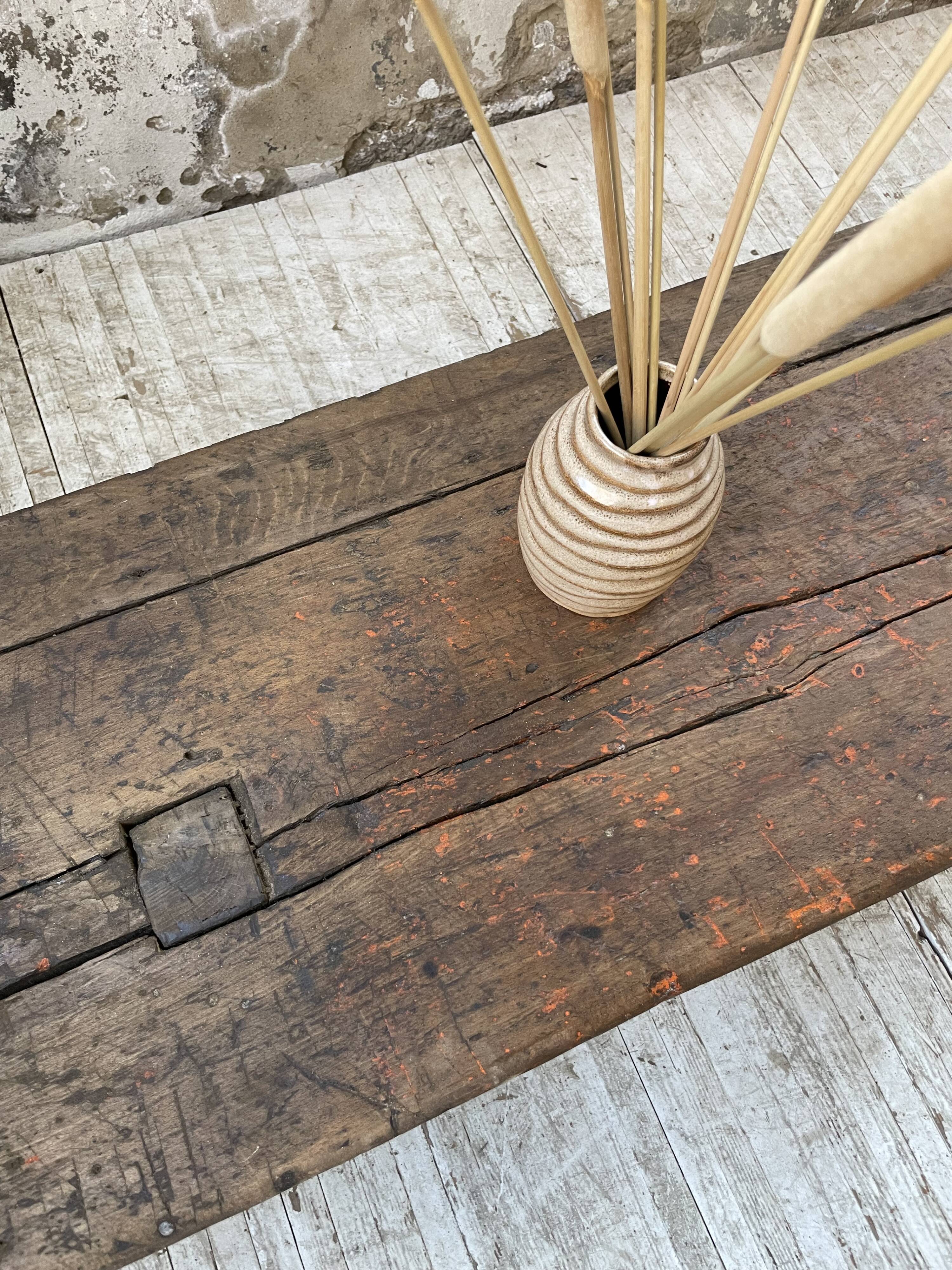 Workbench bench coffee table solid oak XXL