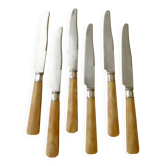 7 Monogrammed CR Cheese or Dessert Knives