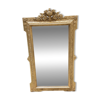 Louis XVI gilded mirror – 19th century