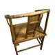 China 20th century: Horseshoe-shaped armchair in natural wood