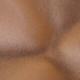 Folding tripod stool in wood and leather, 1950s