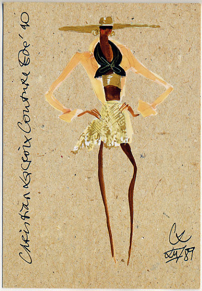 Sketch by Christian Lacroix