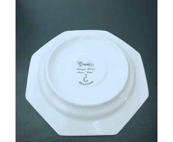 Coffee service in limoges porcelain Coquet Lotus model
