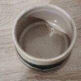 Pot en céramique vert et beige
