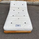 Canapé futon scandinave convertible lit une place 95x180cm