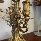 Chandelier en bronze doré xixème