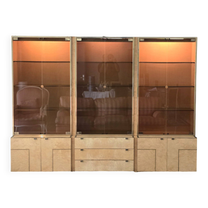 Ensemble de trois vitrines - mahey