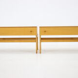 Paire de commodes en bouleau des années 1970, Tchécoslovaquie