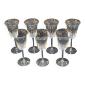 7 Baccarat Crystal Port or White Wine Glasses? / Saint Louis?