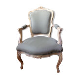 Louis XV-style convertible chair bleached wood