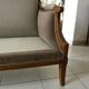 Two-seater canapé in Restoration / Louis-Philippe style – Reupholstered by an artisan.