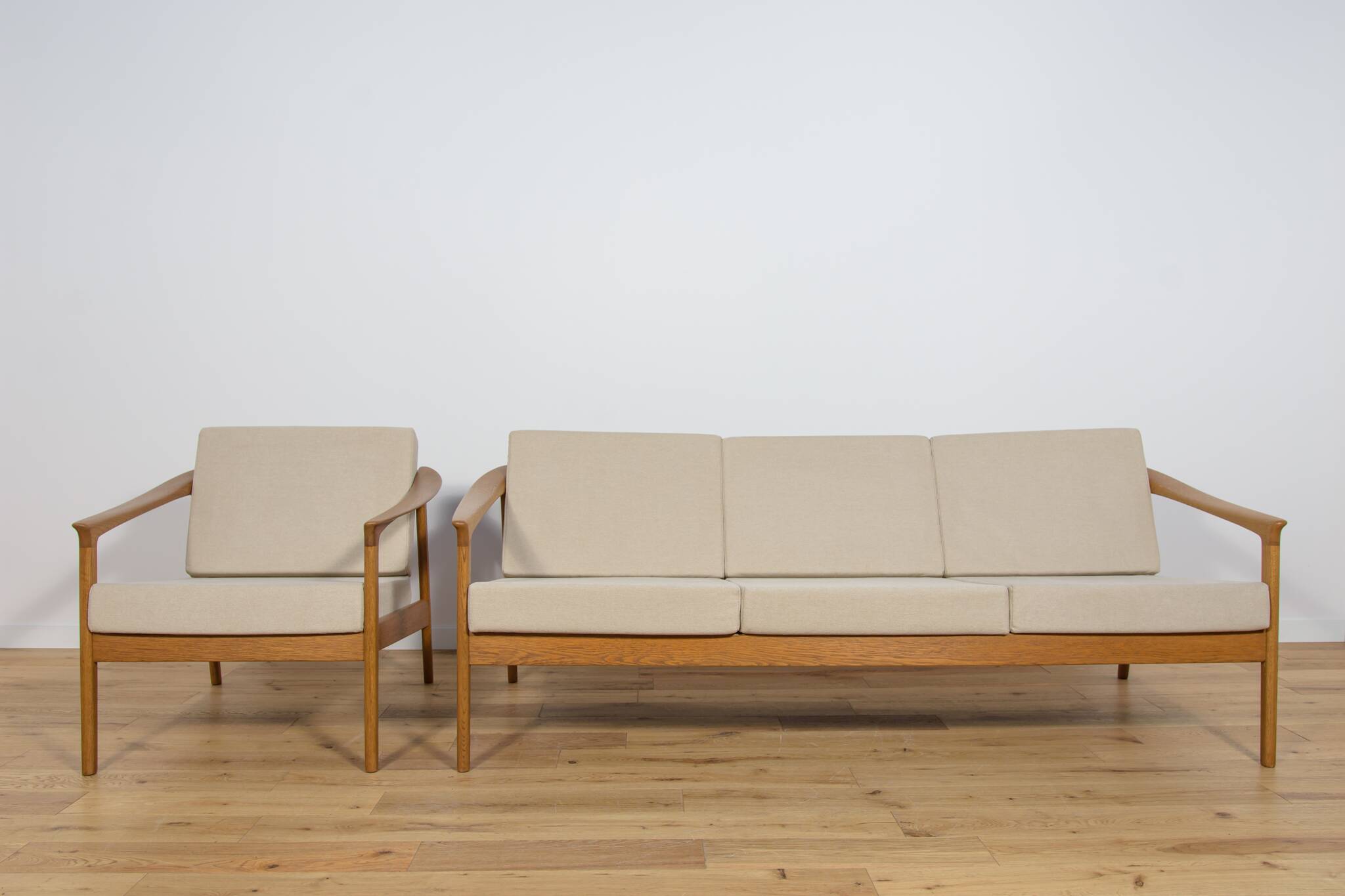 Mid Century Sofa and Armchair Monterey /5-161 by Folke Ohlsson for Bodafors, 1968, Set of 2