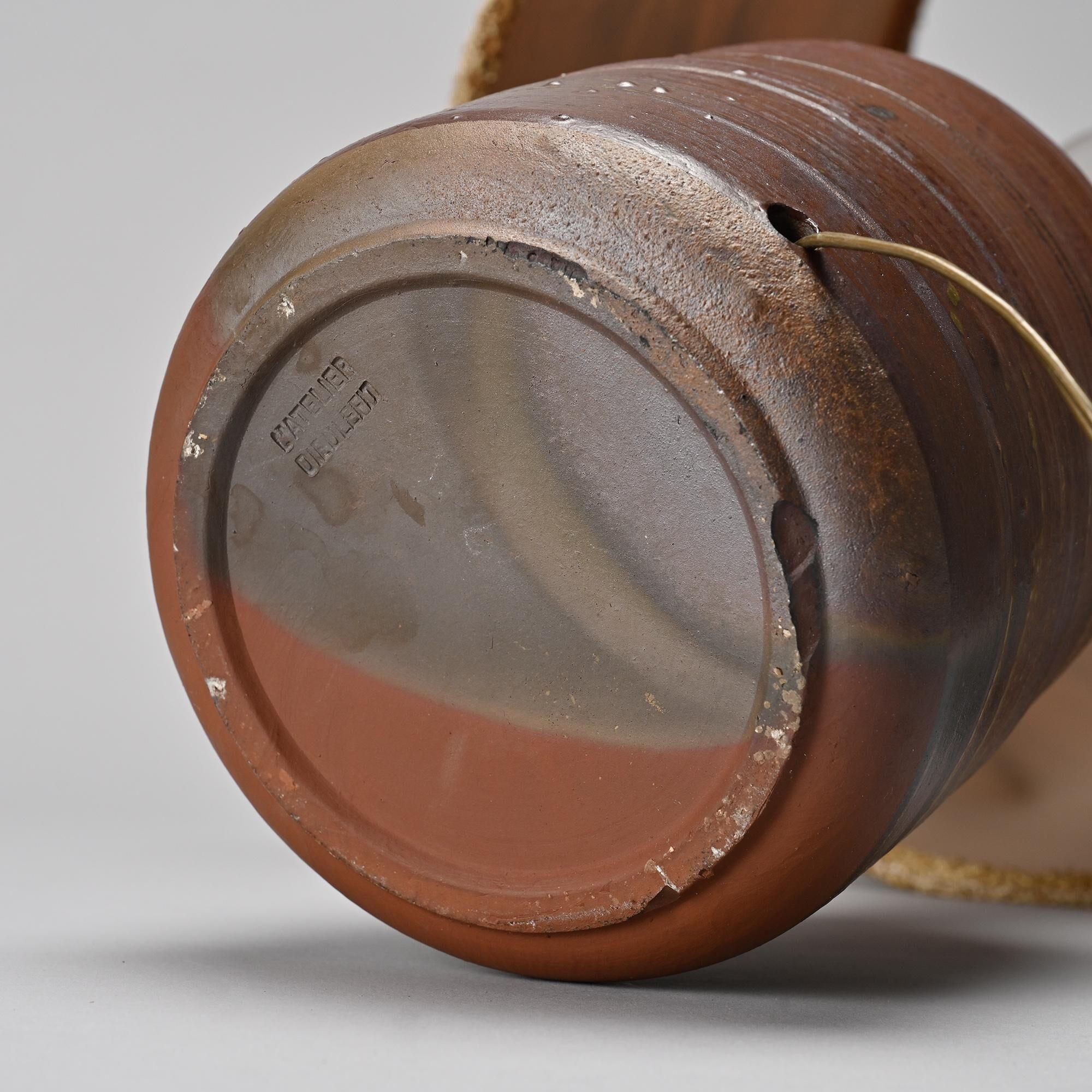 Ceramic lamp by Jacques Pouchain, Atelier Dieulefit, 1960s