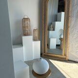 Rattan foot mirror with braces H:2m