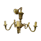 Lustre art deco-5 branches