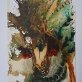 Salvador Dali: Horses, Bucephalus - Signed lithograph