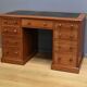 Victorian Mahogany Pedestal Desk, England – Late 19th Century