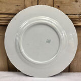 4 anciennes assiettes fleurs Luneville