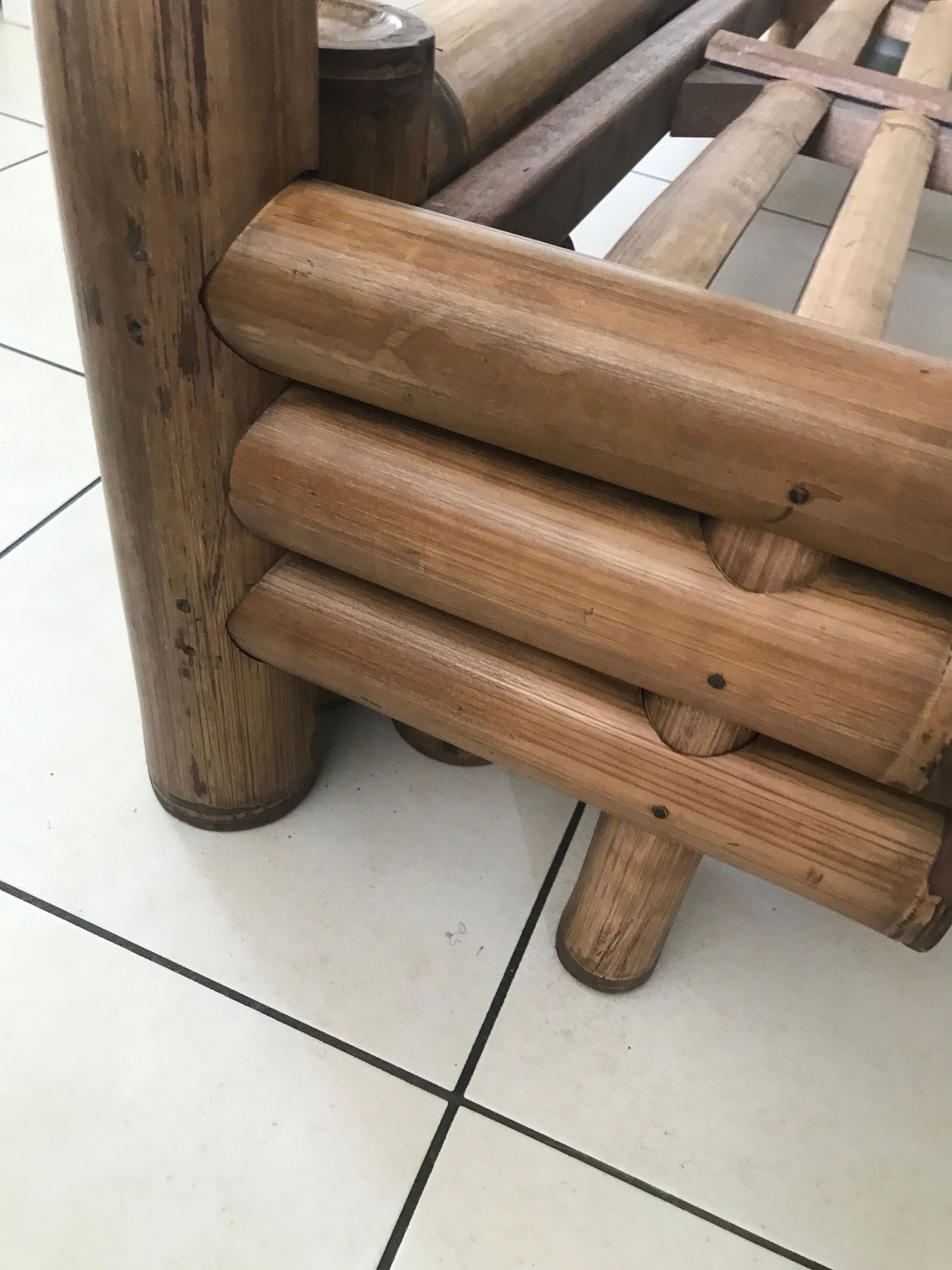 Bamboo canopy bed