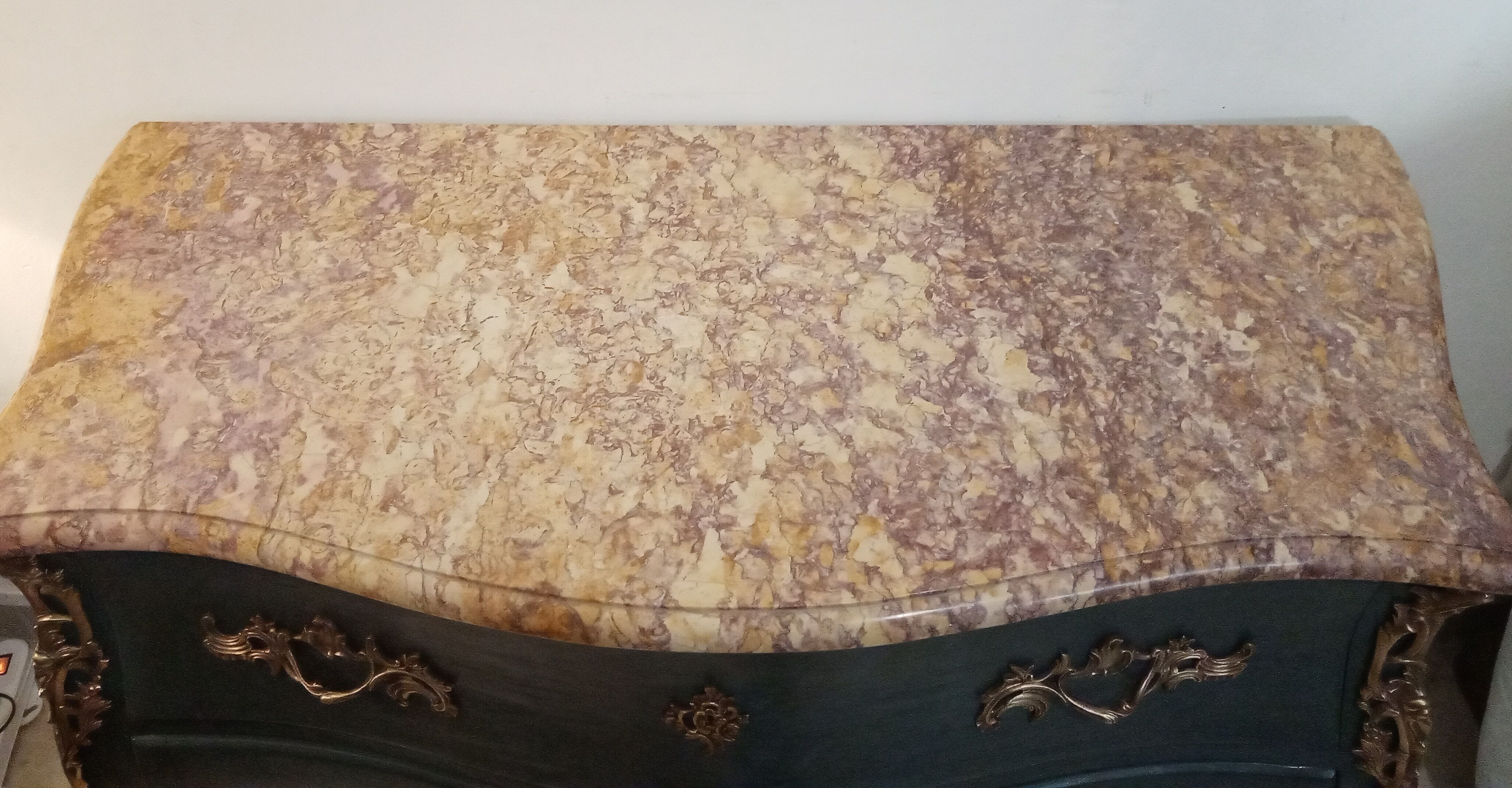 Louis XV curved dresser 2 drawers