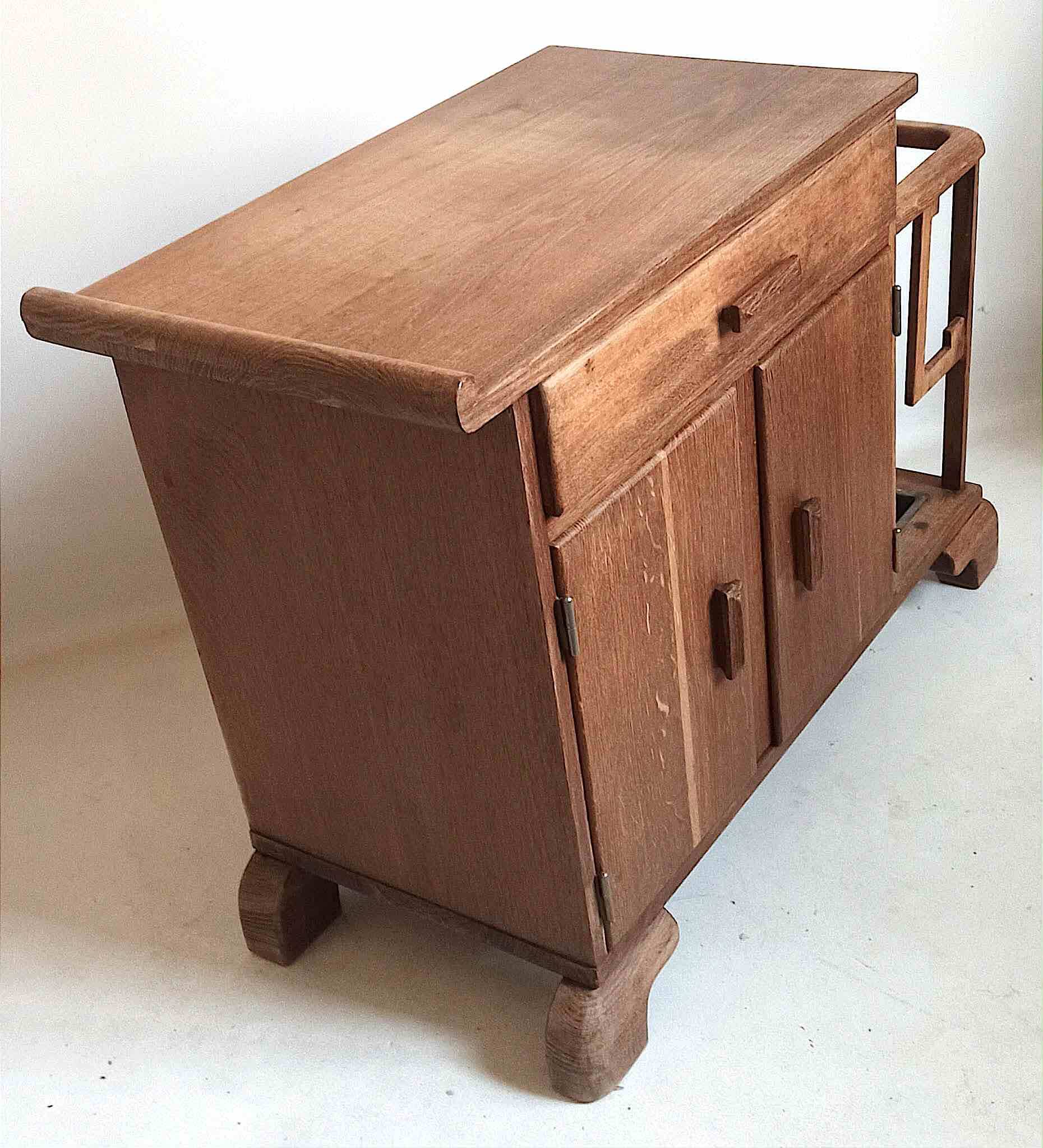 Small Art Deco entryway cabinet, 80 cm wide