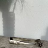Silver-plated metal sugar tongs