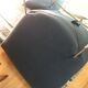 Fauteuil lounge et ottoman design Pascal Mourgue modèle Câlin pour Cinna