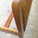 Vintage rattan wood bed